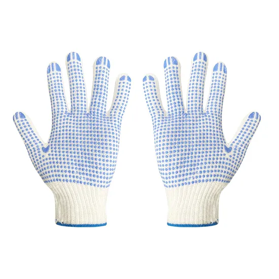Topwin Wholesale Labor Safety Work Guante Industrial Construction Hand Protective PVC Dotted Cotton Knitted Gloves