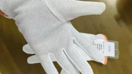 Antistatic Gloves (PVC DOT palm & elastic wrist) for Clean Room Working