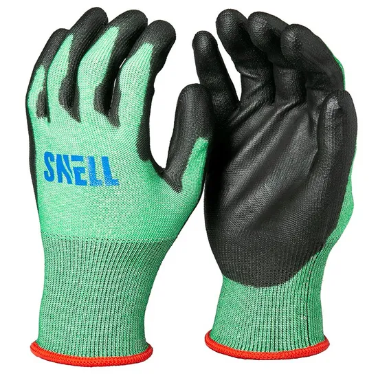PU Coated Anti Slip Cut Resistant Hand Protective Safety Labor Work Gloves Mechanic Glove
