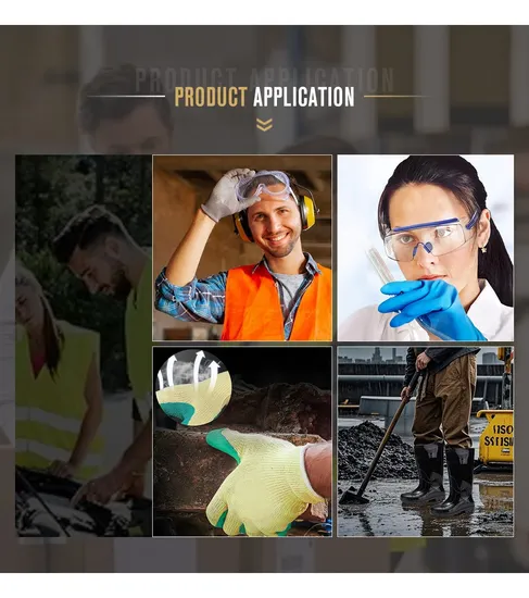 13 Gauge Nylon Knitted Nitrile Foam Coated Safety Working Gloves