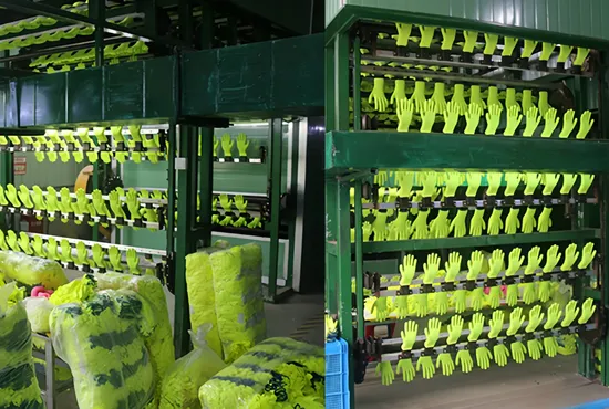 7/10 Gauge Cotton Glove Custom Construction Site Stretchable Safety Work Gloves