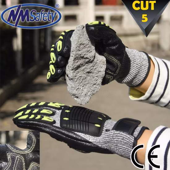 TPR Mechanic Cut Resistant Impact Resistant Gloves