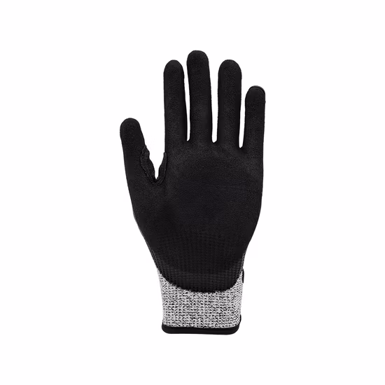 Factoryshop 10%Discount A5 Hppe Cut Resistant Impact Protection TPR Work Safety Anti Slip / Vibration Nitrile Sandy Palm Coated Touchscreen Gloves