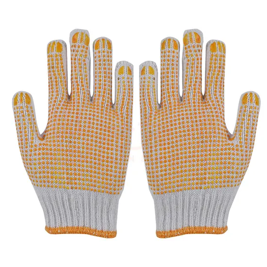 China Wholesale Cheap PVC Dotted/Dots Glove Safety Guante Cotton Knitted Gloves for Garden Working