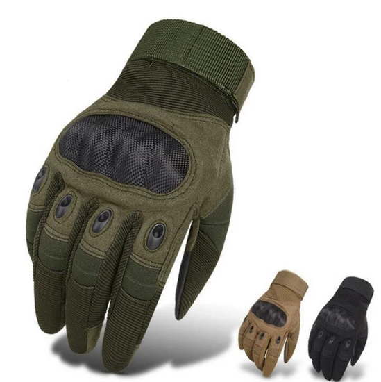 5 Level Impact Resistant Mechanical Gloves TPR Palm Nitrile High Quality Black 