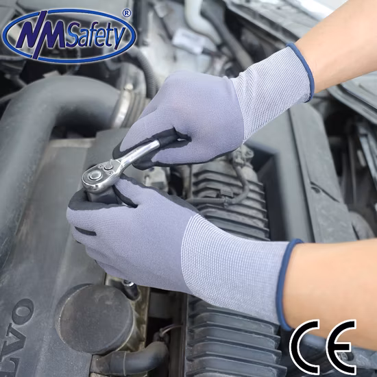 Nmsafety Micro Foam Nitrile Coated Max Flex Automotive Safety Work Glove