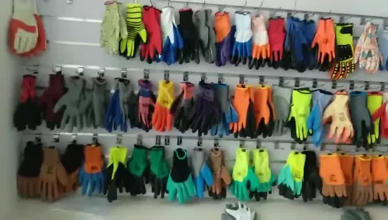 PVC Dotted Knit Work Gloves for Men Women 