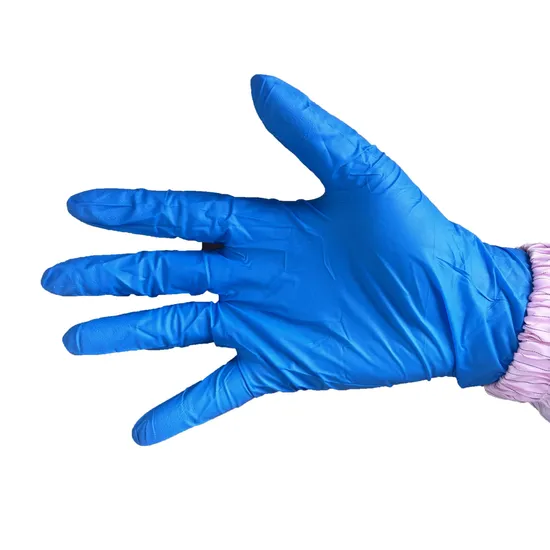 Blue Good Quality Disposable Cleanroom Nitrile Gloves 