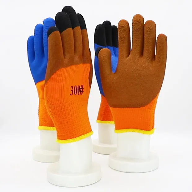 Comfortable Breathable Durable Protective Industrial Latex Foam Coated Labor Safety Working Glove 