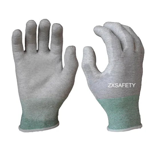 Antistatic ESD Carbon PU Coated Palm Fit Gloves 