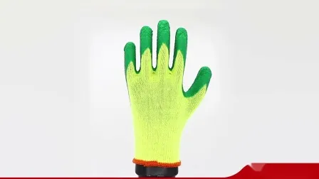 Orange Nylon Liner Black Coated Sandy Latex Good Grip Work Safety Gloves Work Light Duty Nylon Industry Wrinkle Latex Palm Glove 