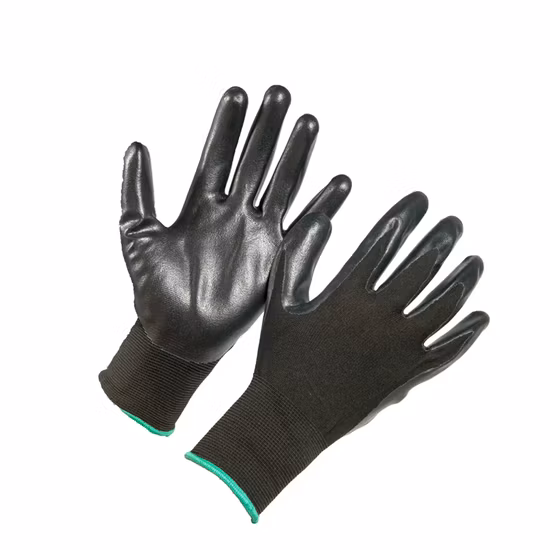Professional Manufacturer Ultra Thin Micro Foam Nitrile Coated Industrial Safety Work Gloves